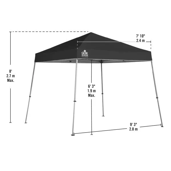 10x10 ft. Height Adjustable Weekender Elite Slant Leg Superior Pop-Up Canopy Tent - Assorted Colours