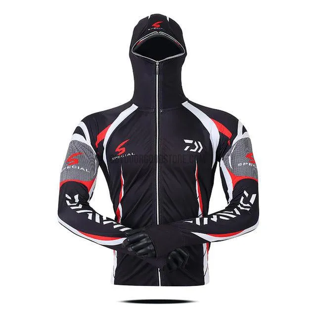 2022 Daiwa Long Sleeve Hooded Jersey Shirt Quick Dry