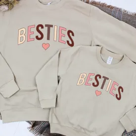 Besties Autumn Mum & Kid Matching Sweatshirts