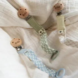 Bibs Pacifier Braided Clip