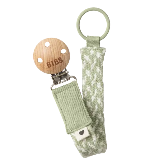 Bibs Pacifier Braided Clip