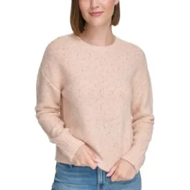 Calvin Klein Jeans Women's Crewneck Sweater Long-Sleeve Adora Pink & Gold, XL