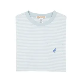 Carter Crewneck - Buckhead Blue Stripe with Park City Periwinkle Stork