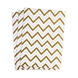 chevron stitch gift wrap sheets 3pk