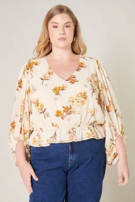 Clarabelle Honey Ways Balloon Sleeve Blouse Curve