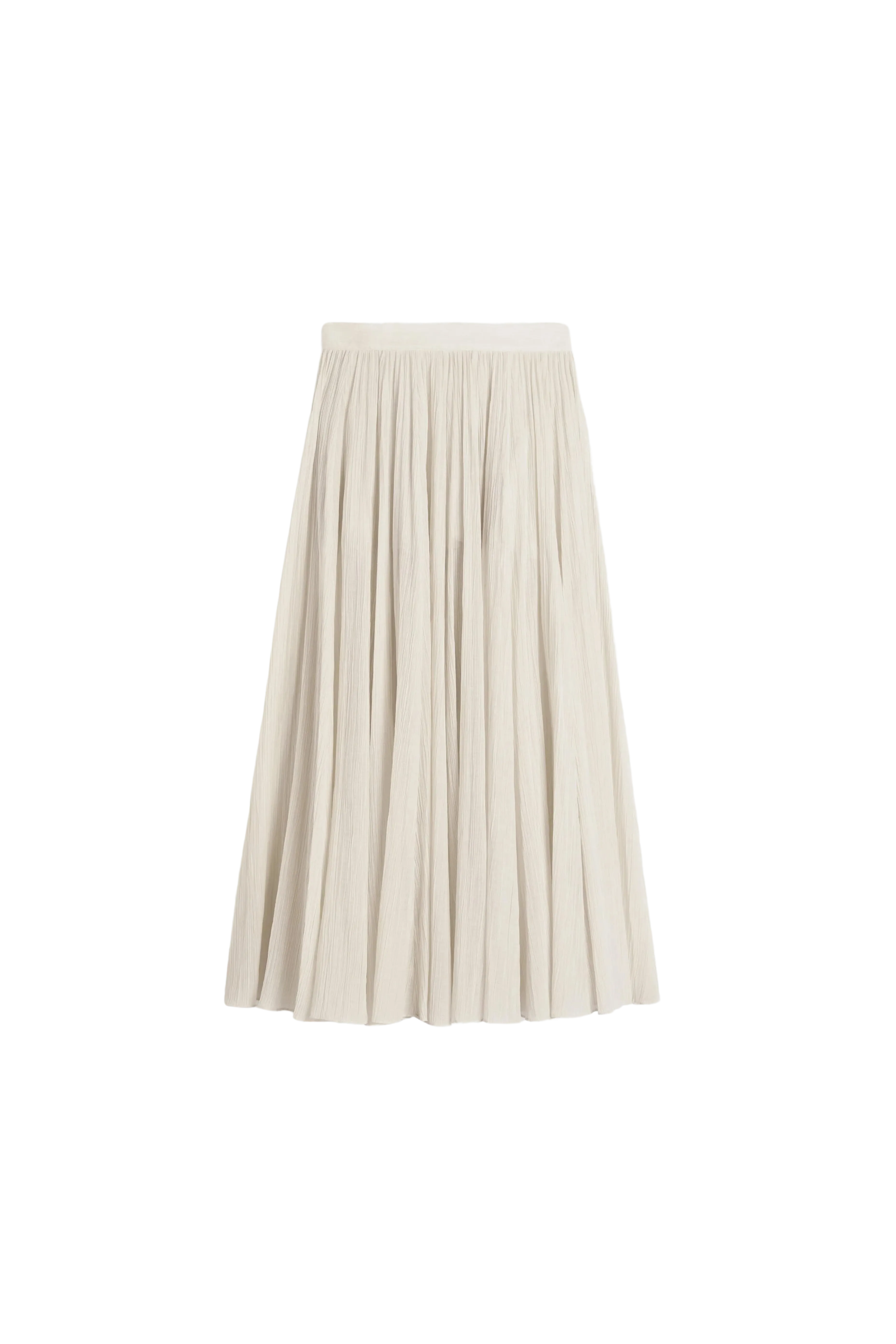 Crinkled Plissé Skirt