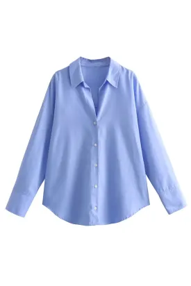 'Dina' Long Sleeved Collared Button Shirt (2 Colors)