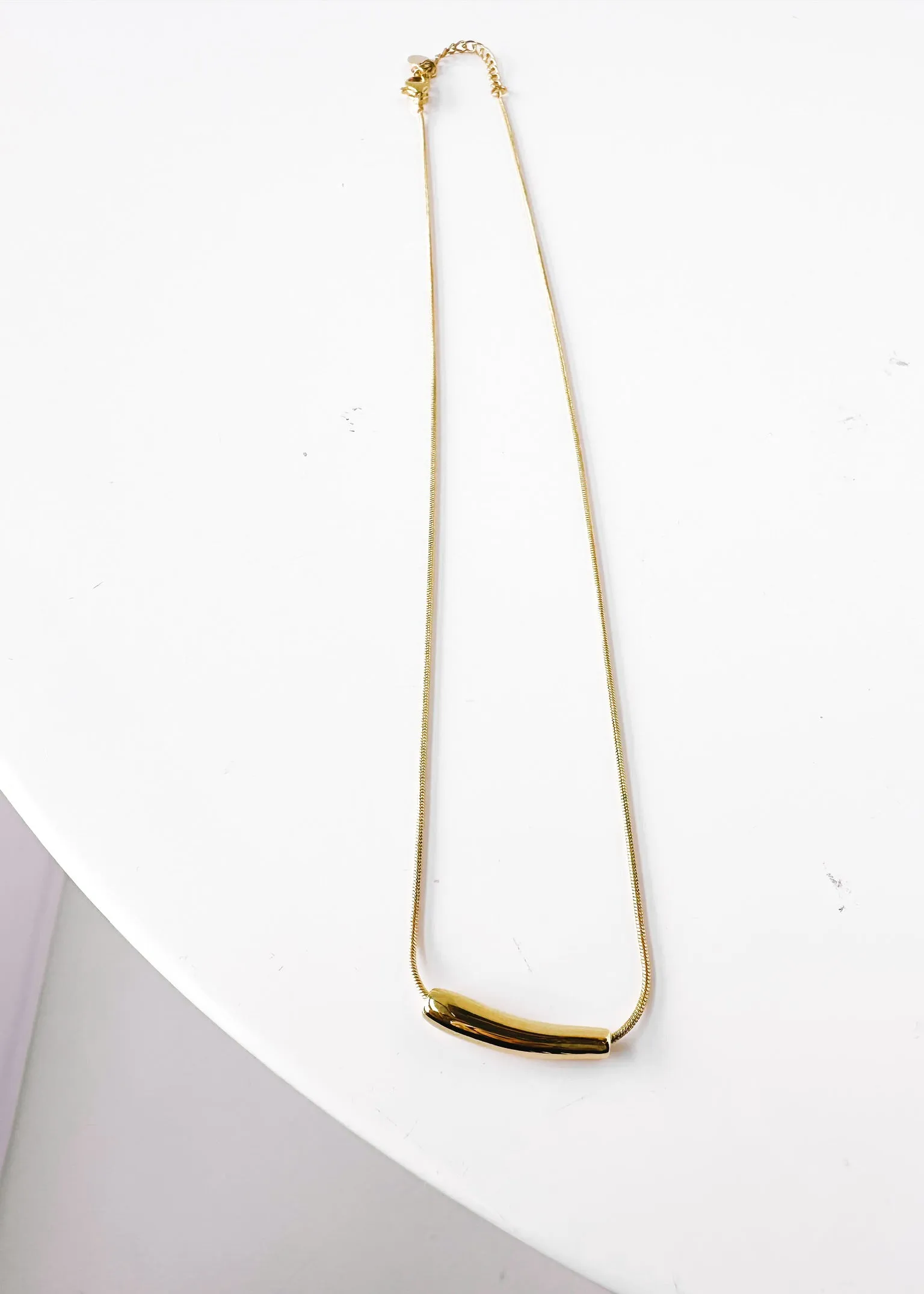 FINAL SALE: MINI BAR WATER RESISTANT NECKLACE