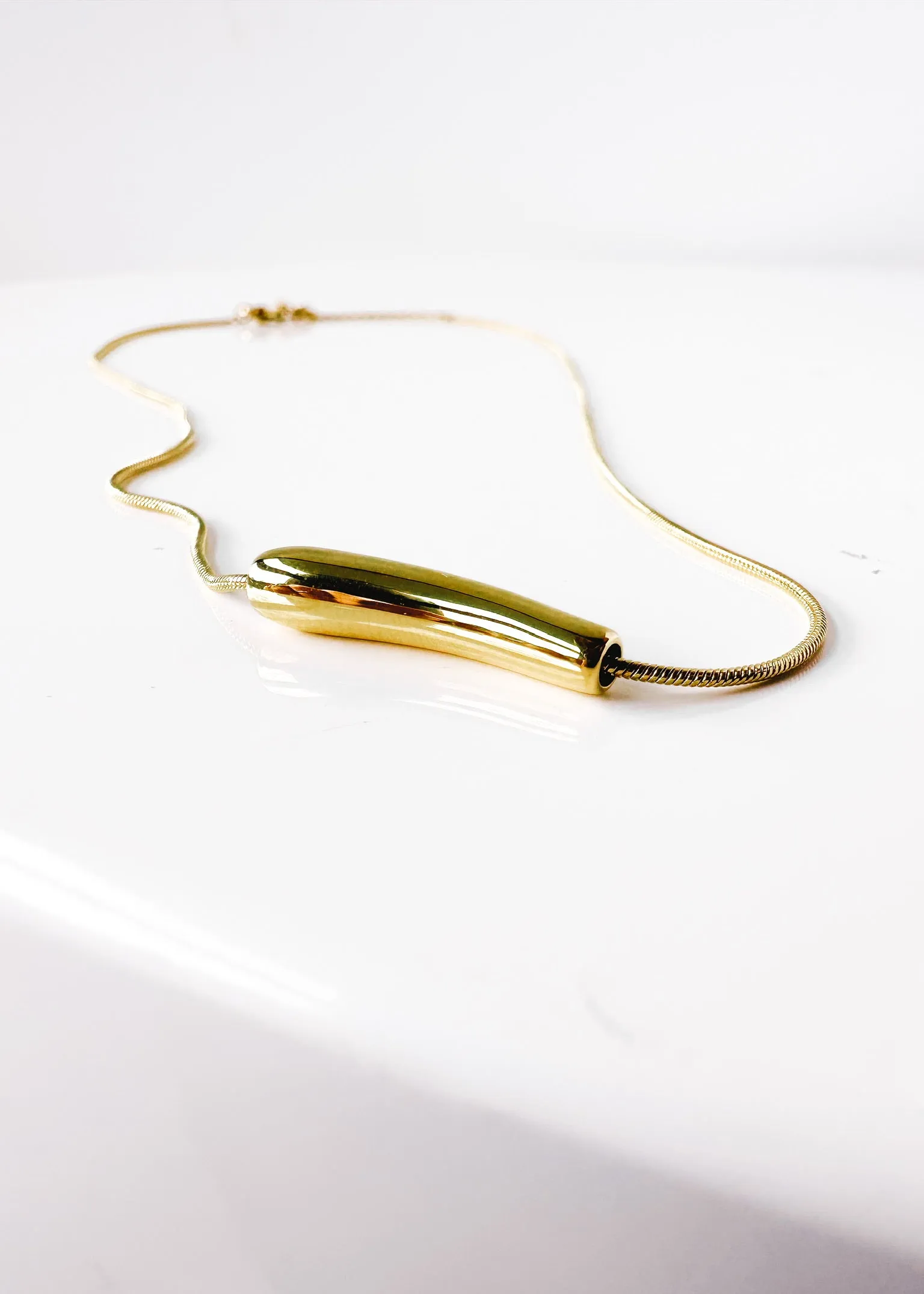 FINAL SALE: MINI BAR WATER RESISTANT NECKLACE