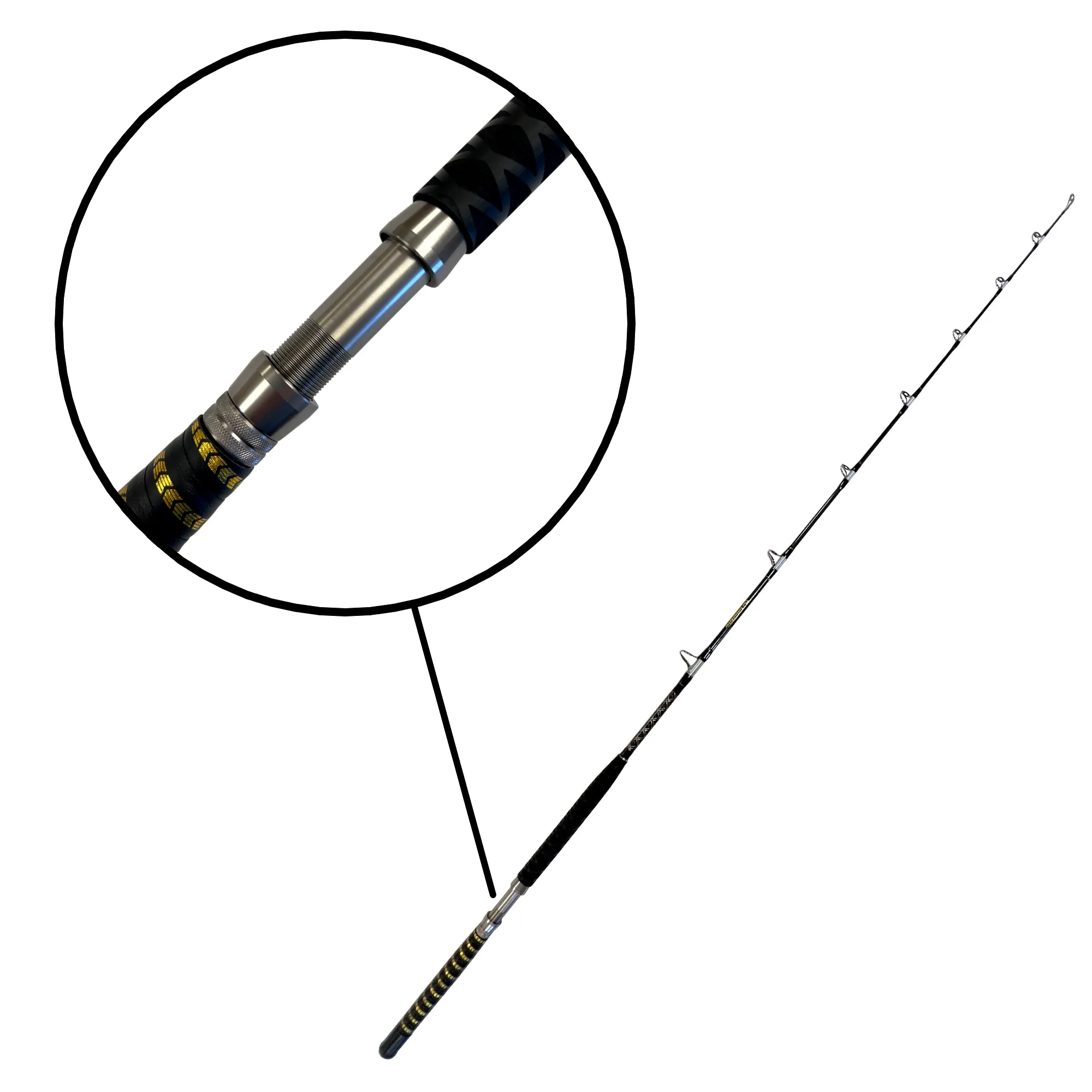 Intimidator - 6ft. 10in. Fishing Rod | 30-50 lb. Heavy/Fast, Carbon Blank