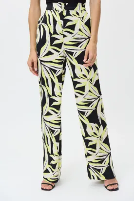 Joseph Ribkoff Palm Print Pants