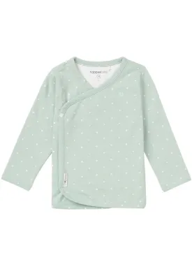 Mint With Stars Wrap-Over Top