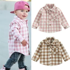 Plaid Button-Down Top, 12m-5T