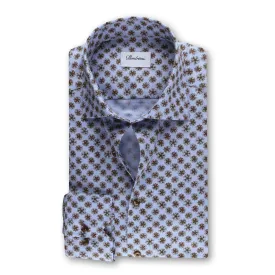 Stenstrom's Oxford Shirt in Light Blue Floral