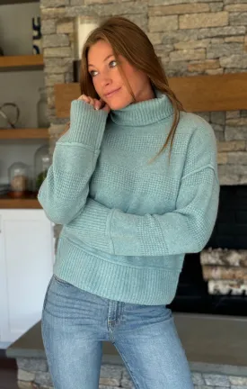 Textured Cashmere Turtleneck