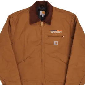 VINTAGE CARHARTT DETROIT STYLE WORKER JACKET 1990S LARGE MADE USA DEADSTOCK